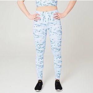 SoulCycle x DYI blue leggings